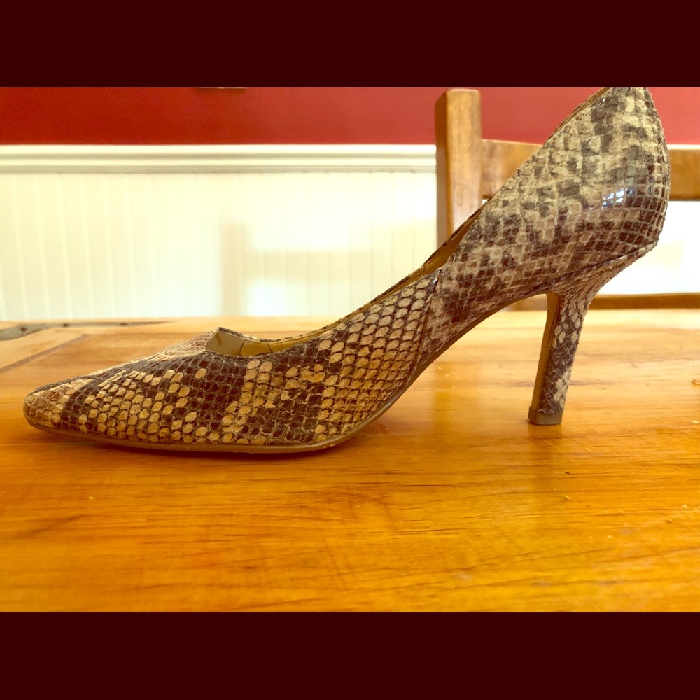 Worthington snake skin heels